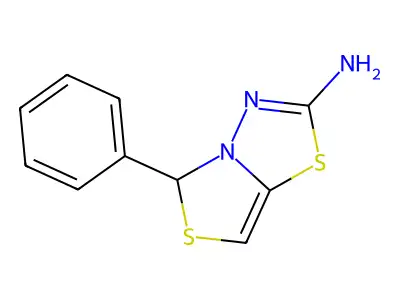 5-phenyl-5H-[1,3]thiazolo[4,3-b][1,3,4]thiadiazol-2-amine structure