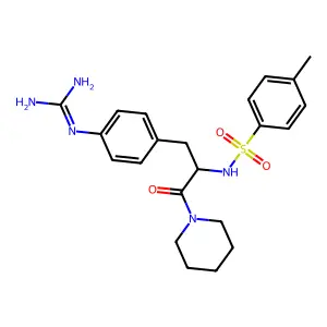 N(alpha)-(4-Toluenesulfonyl)-4-guanidinophenylalanylpiperidine structure