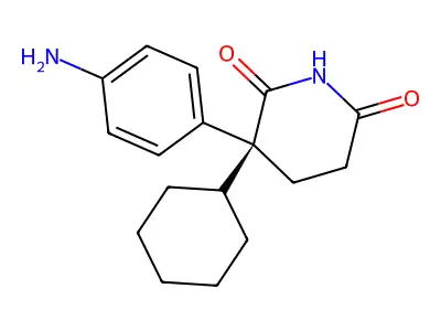 3-(4-Aminophenyl)-3-cyclohexylpiperidine-2,6-dione structure
