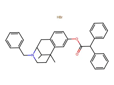 C35H35NO2.BrH.1/4H2O structure