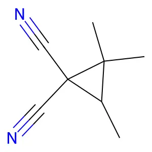 2,2,3-Trimethyl-1,1-cyclopropanedicarbonitrile structure