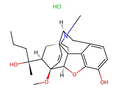 Etorphine hydrochloride structure