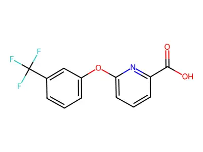 6-(3-(Trifluoromethyl)phenoxy)picolinic acid structure
