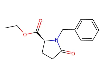 Ethyl 1-benzyl-5-oxopyrrolidine-2-carboxylate structure