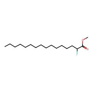 Methyl 2-fluorohexadecanoate structure