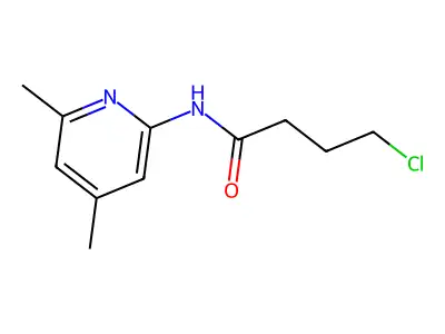 Butanamide, 4-chloro-N-(4,6-dimethyl-2-pyridinyl)- structure