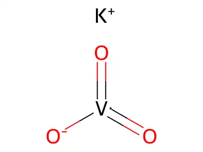 偏钒酸钾 structure