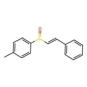 Benzene, 1-methyl-4-[[(1Z)-2-phenylethenyl]sulfinyl]- structure