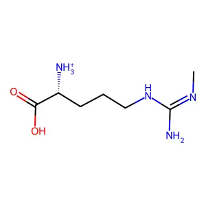 H-D-Arg(Me)-OH acetate salt structure