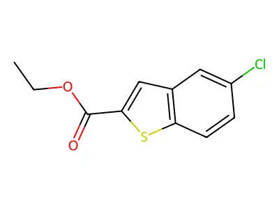 Ethyl 5-chloro-1-benzothiophene-2-carboxylate structure