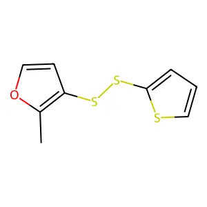 2-Methyl-3-furyl 2-thienyl disulphide structure