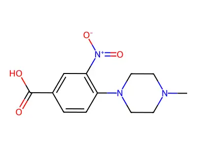 4-(4-Methylpiperazin-1-yl)-3-nitrobenzoic acid structure