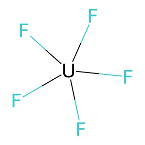 五氟化铀 structure