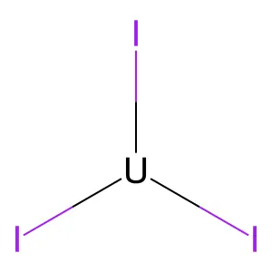 三碘化铀 structure