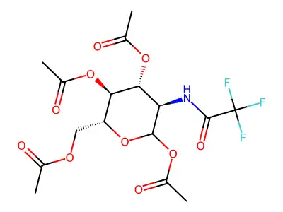 [3,4,6-Triacetyloxy-5-[(2,2,2-trifluoroacetyl)amino]oxan-2-yl]methyl acetate structure