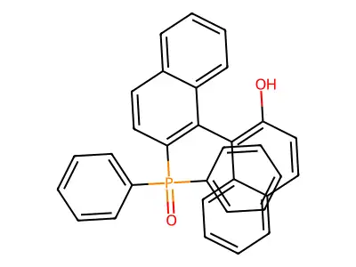 2'-Diphenylphosphinyl-2-hydroxy-1,1'-binaphthyl structure
