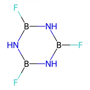 Borazine, 2,4,6-trifluoro- structure