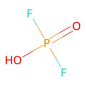 二氟磷酸 structure