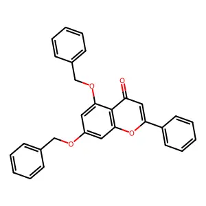 5,7-bis(benzyloxy)-2-phenyl-4H-chromen-4-one structure