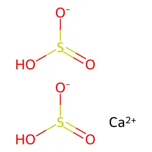 亞硫酸氫鈣 structure