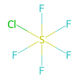 五氟氯化硫 structure