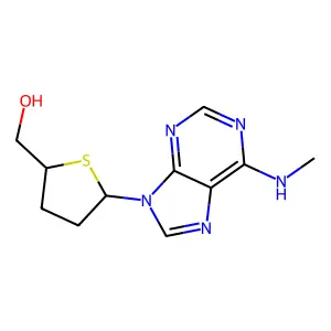 2',3'-Dideoxy-N^6-methyl-4'-thioadenosine structure