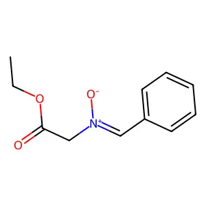 N-(2-Ethoxy-2-oxoethyl)(phenyl)methanimine N-oxide structure