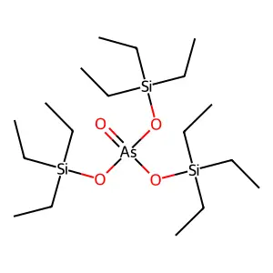 Bis(triethylsilyloxy)arsoryloxy-triethylsilane structure