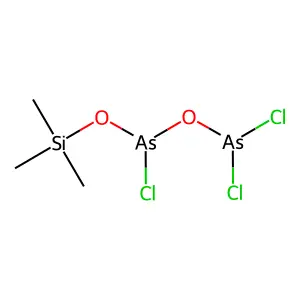 Chloro-dichloroarsanyloxy-trimethylsilyloxyarsane structure