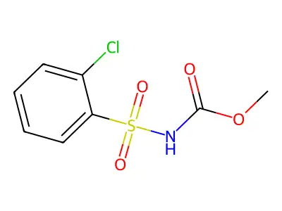 Carbamic acid, [(2-chlorophenyl)sulfonyl]-, methyl ester structure