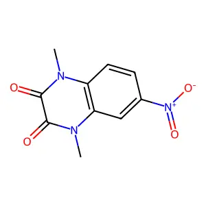 1,4-Dimethyl-6-nitro-1,4-dihydroquinoxaline-2,3-dione structure