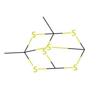 2,4,6,8,9,10-Hexathiaadamantane, 1,3-dimethyl- structure