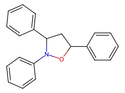 2,3,5-Triphenyl-1,2-oxazolidine structure
