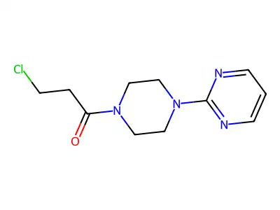 3-Chloro-1-[4-(pyrimidin-2-yl)piperazin-1-yl]propan-1-one structure