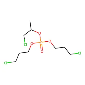 Phosphoric acid, 2-chloro-1-methylethyl bis(3-chloropropyl) ester structure