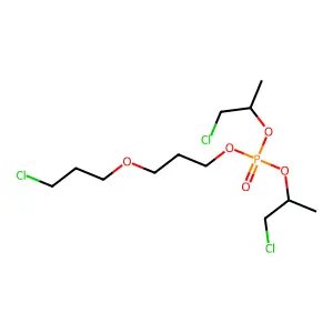 Bis(1-chloro-2-propyl)-3-(3-chloropropoxy)propyl phosphate structure