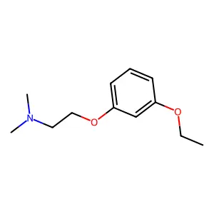 2-(3-ethoxyphenoxy)-N,N-dimethylethanamine structure