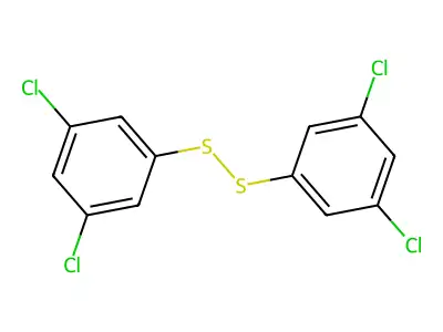 Bis(3,5-dichlorophenyl) disulfide structure