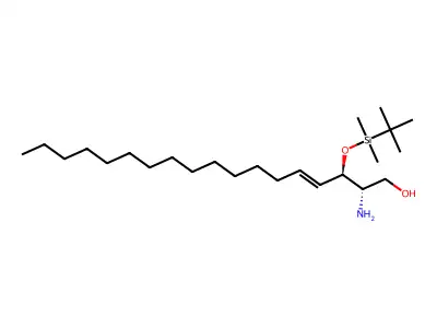 2-Amino-3-[tert-butyl(dimethyl)silyl]oxyoctadec-4-en-1-ol structure