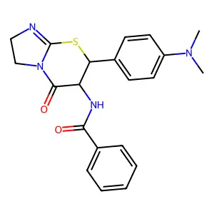 N-(7-(4-(Dimethylamino)phenyl)-5-oxo-2,3,6,7-tetrahydroimidazo(2,1-b)(1,3)thiazin-6-yl)benzamide structure