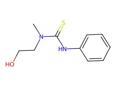 Thiourea, N-(2-hydroxyethyl)-N-methyl-N'-phenyl- structure