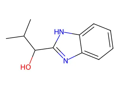 1-(1H-benzimidazol-2-yl)-2-methylpropan-1-ol structure