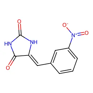 5-(3-Nitrobenzylidene)-2,4-imidazolidinedione structure