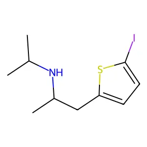 N-Isopropyl-2-(2-aminopropyl)-5-iodothiophene structure