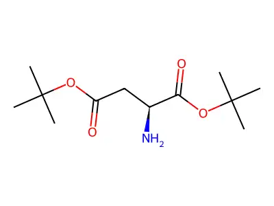 Ditert-butyl 2-aminobutanedioate structure