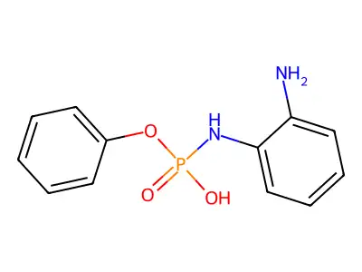 Phosphoramidic acid, (2-aminophenyl)-, monophenyl ester structure