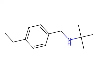 N-[(4-ethylphenyl)methyl]-2-methylpropan-2-amine structure