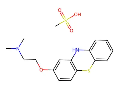N,N-dimethyl-2-(10H-phenothiazin-2-yloxy)ethanamine structure