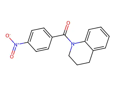 1-(4-Nitrobenzoyl)-1,2,3,4-tetrahydroquinoline structure