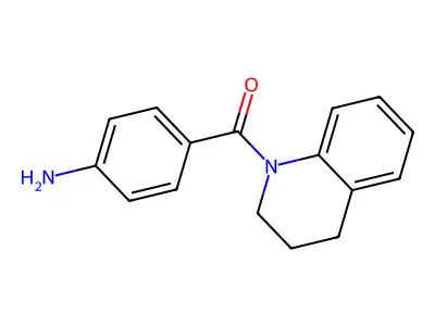 (4-aminophenyl)(3,4-dihydroquinolin-1(2H)-yl)methanone structure